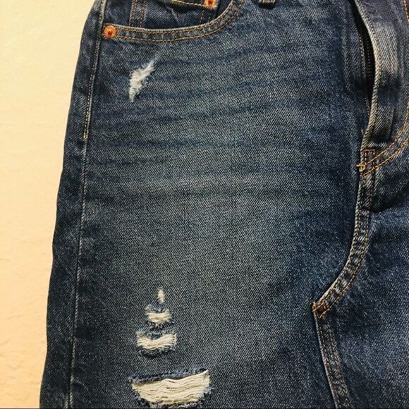 Levi’s High Rise Deconstructed denim Skirt 6/28 - Picture 6 of 6